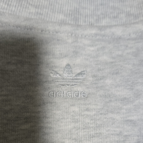 Adidas Men's Light Gray Crewneck Sweater - Picture 8 of 9